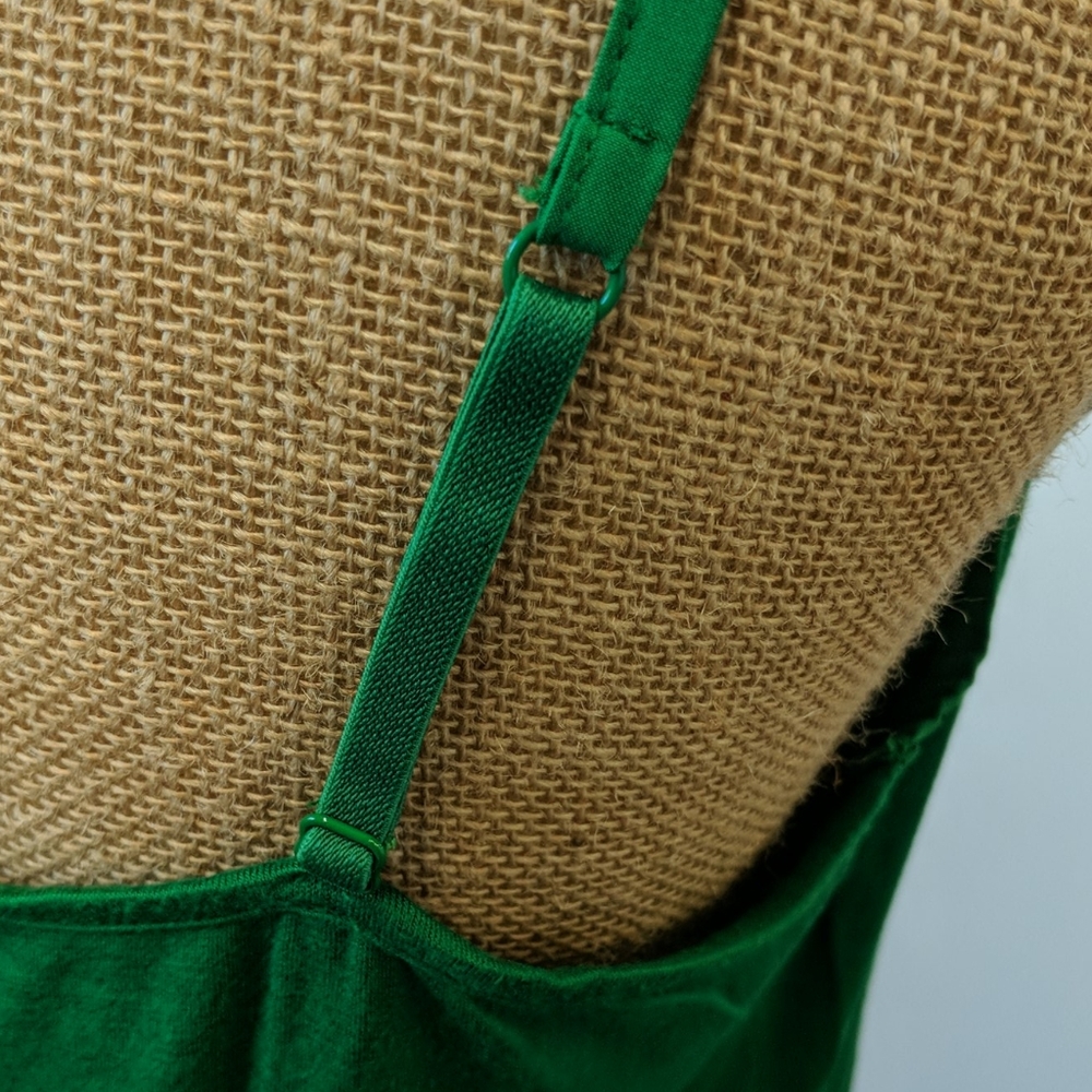 EXPRESS emerald green tank top - Picture 3 of 4